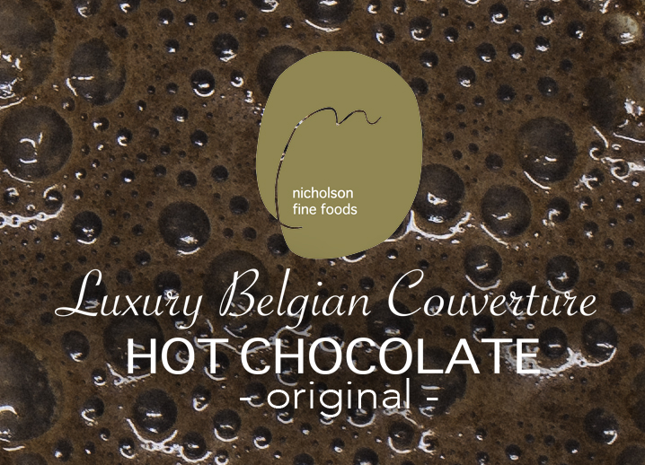 Luxury Belgian Couverture Hot Chocolate Range retail 500g Foodservice 1kg..