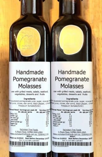 hand made pomegranate molasses